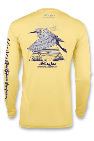Mojo Sportswear Company Shirts Yellowtail / S Heron Bay Wireman X