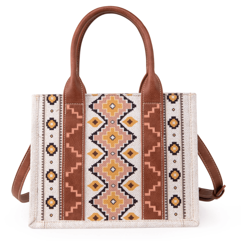 Wrangler Women s Southwestern Dual Sided Print Coffee Crossbody