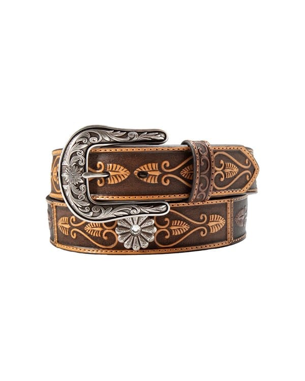 NOCONA BOOTS Belts Nocona Women's Brown Daisy Concho Western Belt N320007402