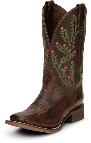NOCONA Boots Nocona Women's Tori Brown w/ Cactus Embroidery Western Boots NL5447