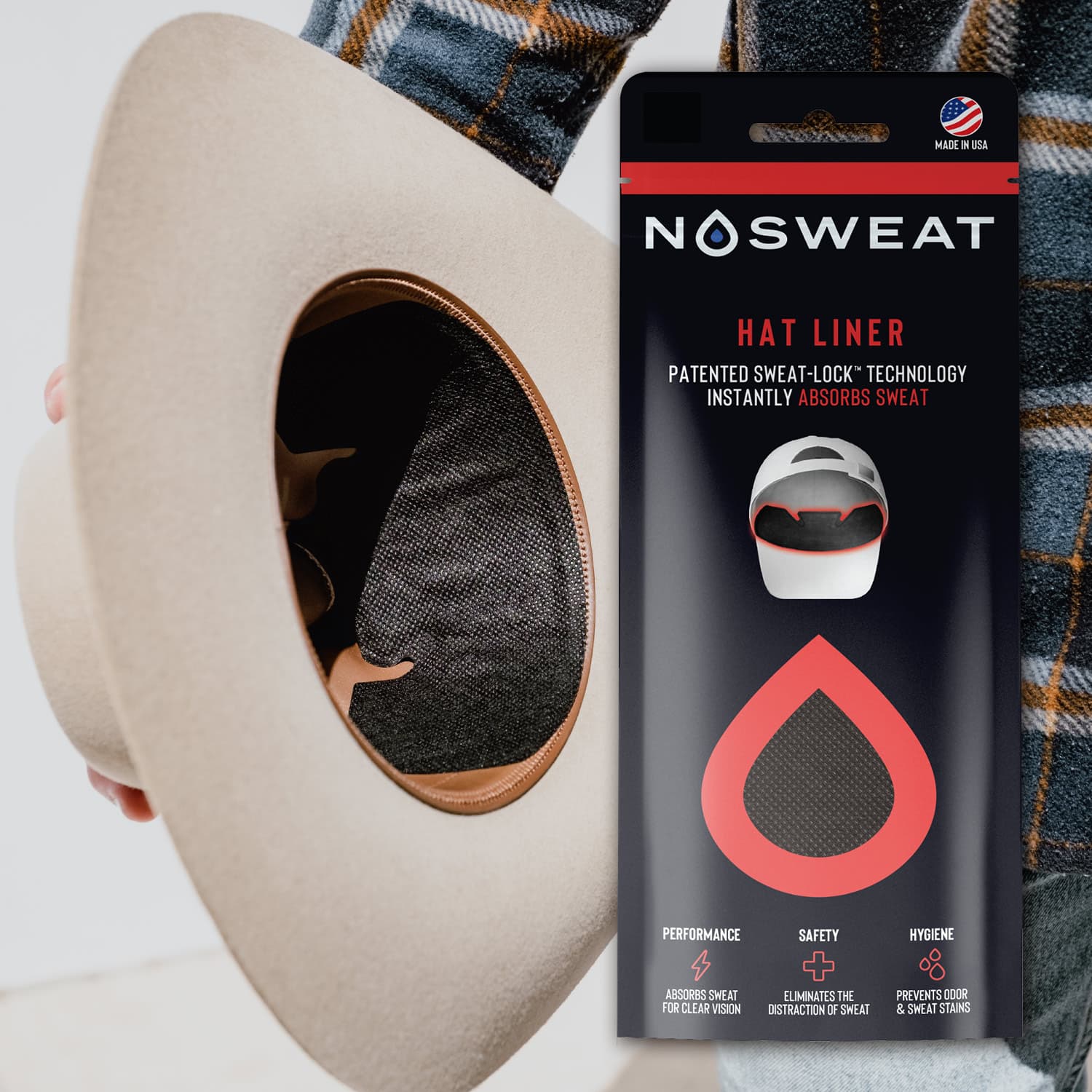 NoSweat Cowboy Hat Liners