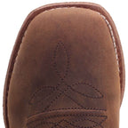 OLD WEST COWBOY BOOT CO. Boots Old West Kids Dark Clay Distressed Brown Western Boots BSC 1953