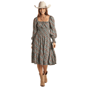 PANHANDLE Dress Rock & Roll Cowgirl Women's Paisley Dress BWD2R02102
