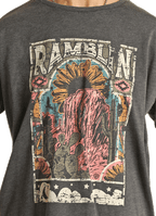 PANHANDLE Shirts Rock & Roll Cowgirl Women's Ramblin Long Sleeve Graphic T-Shirt BW22T02067