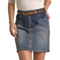 PANHANDLE SLIM Dress Rock & Roll Cowgirl Women's Two Toned Medium Vintage Jean Skirt RRWD69R0VF