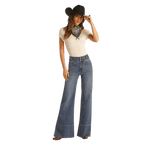 PANHANDLE SLIM Jeans Panhandle Women's High Rise Extra Stretch Palazzo Flare Jeans WHF2693
