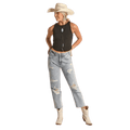 PANHANDLE SLIM Jeans Rock & Roll Cowgirl High Rise Straight Leg Jeans RRWD9HR1C8