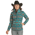 PANHANDLE SLIM Outerwear Panhandle Women's Powder River Aztec Soft Shell Rodeo Jacket DW92C01513