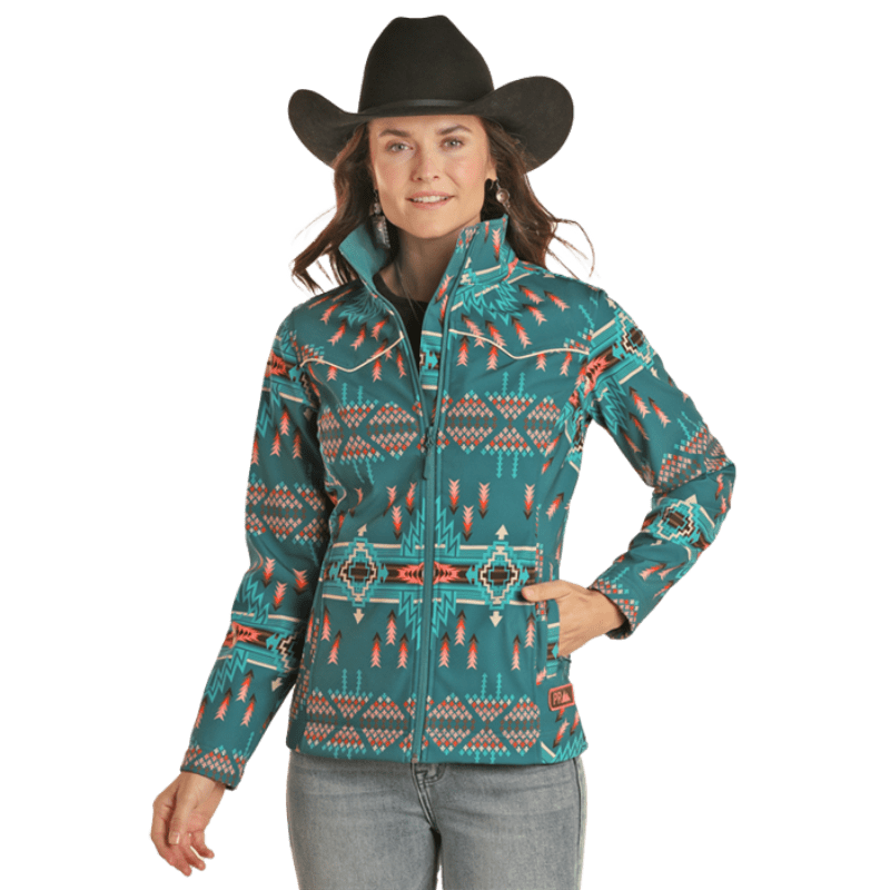 Panhandle Women s Powder River Aztec Softshell Rodeo Jacket DW92C01513 Russell s Western Wear Inc