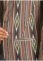 PANHANDLE SLIM Outerwear Rock & Roll Cowgirl x West Desperado Women's Striped Aztec Blazer 52-3030