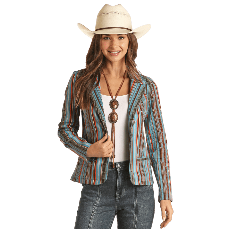 PANHANDLE SLIM Outerwear Women's Rock & Roll Cowgirl Aztec Blazer 52-3046