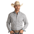 PANHANDLE SLIM Shirts Panhandle Men's Light Navy Long Sleeve Button Down Shirt RSMSODRZDC
