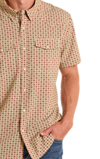 PANHANDLE SLIM Shirts Panhandle Slim Men's Aztec Geo Short Sleeve Snap Performance Shirt TMN3S06518
