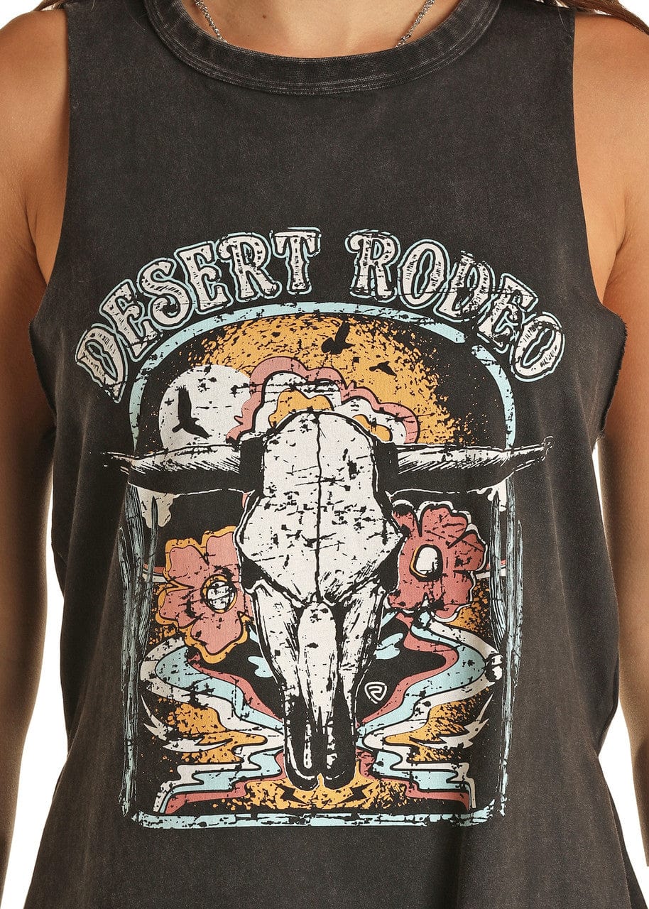 Panhandle Slim Shirts Panhandle Women's Desert Rodeo Graphic Tank Top BW20T03288