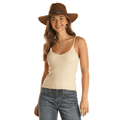 PANHANDLE SLIM Shirts Rock & Roll Cowgirl Women's Rib Knit Tank Top BW20T02051