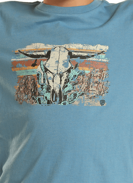 PANHANDLE SLIM Shirts Rock & Roll Denim Boys Royal Desert Graphic Short Sleeve T-Shirt BB21T02427