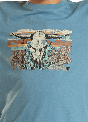 PANHANDLE SLIM Shirts Rock & Roll Denim Boys Royal Desert Graphic Short Sleeve T-Shirt BB21T02427
