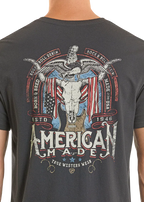 PANHANDLE SLIM Shirts Rock & Roll Denim Men's Black American Made Graphic T-Shirt BU21T08871