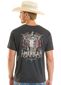 PANHANDLE SLIM Shirts Rock & Roll Denim Men's Black American Made Graphic T-Shirt BU21T08871