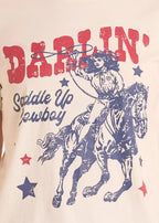 PANHANDLE SLIM Shirts Rock & Roll Women's Beige Darlin' Graphic T-Shirt BW21T08891