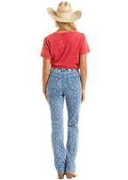 PANHANDLE SLIM Shirts Rock & Roll Women's Red Western Graphic Tee BW21T06467