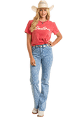 PANHANDLE SLIM Shirts Rock & Roll Women's Red Western Graphic Tee BW21T06467