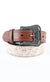 Platini Fashion Belts Mens Genuine Horse Leather Belt - Brown