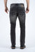 Platini Fashion Jeans Holt Men's Washed Black Slim Boot Cut Jeans