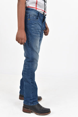 Platini Fashion Jeans Pax Kid's Med Blue Slim Stretch Jeans