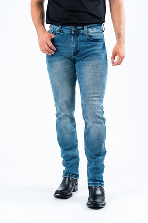 Platini Fashion Jeans Pax Men's Dark Blue Slim Stretch Jeans