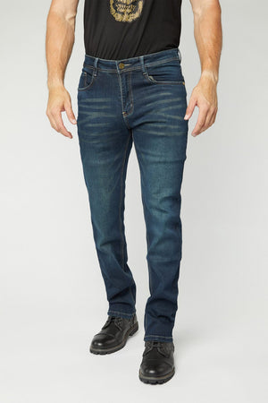 Platini Fashion Jeans Pax Men's Dk. Blue Aged Slim Stretch Jeans