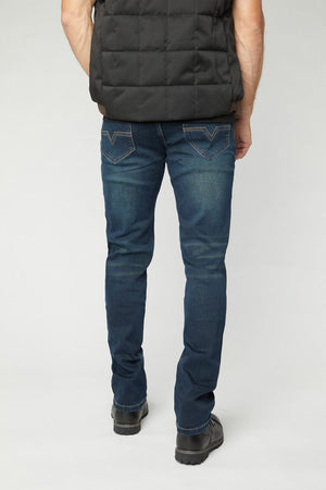 Platini Fashion Jeans Pax Men's Dk. Blue Aged Slim Stretch Jeans