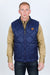 Platini Fashion Outerwear Mens Insulated Reversable Vest - Navy