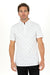 Platini Fashion Shirts Men's Cotton Modern Fit White Polo