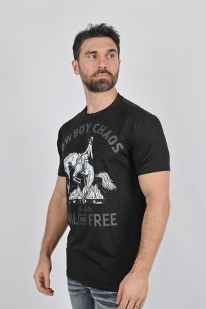 Platini Fashion Shirts Mens Performance Fabric Modern Fit Stretch Rodeo T-Shirt