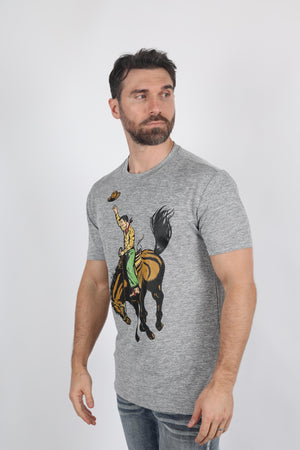 Platini Fashion Shirts Mens Performance Fabric Modern Fit Stretch Rodeo T-Shirt