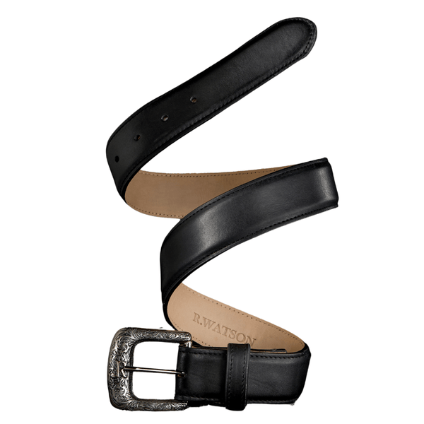 R. Watson Men s Puma Black Cowhide Belt RWB2314 Russell s Western Wear Inc