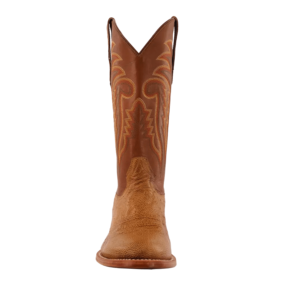 R WATSON BOOTS Boots R. Watson Men's Antique Saddle Bruciato Smooth Ostrich Exotic Western Boots RW5533-6