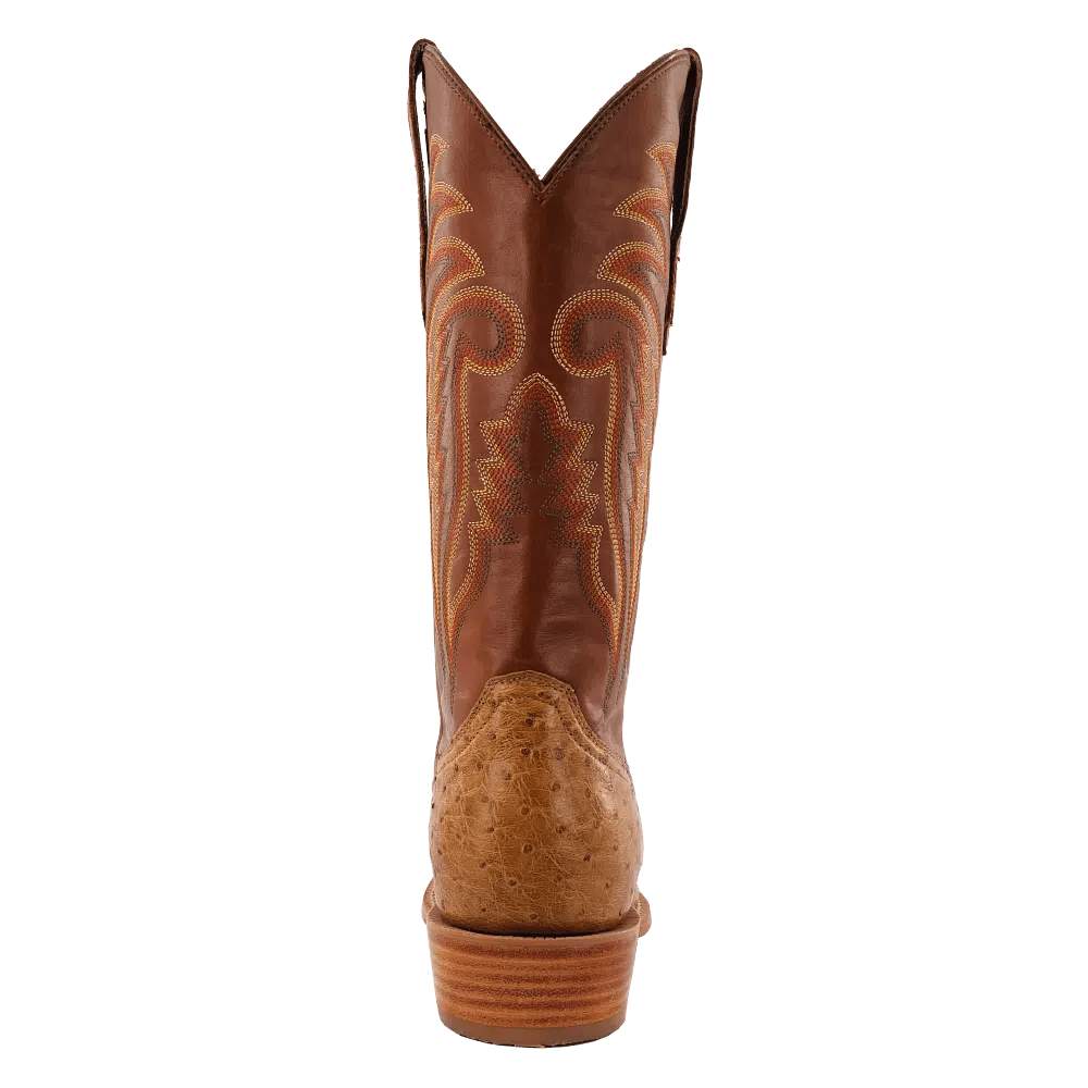 R WATSON BOOTS Boots R. Watson Men's Antique Saddle Bruciato Smooth Ostrich Exotic Western Boots RW5533-6