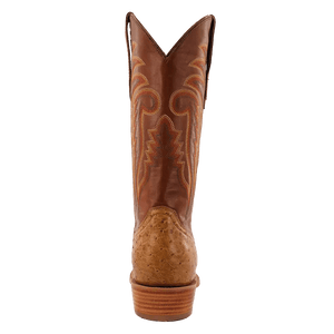 R WATSON BOOTS Boots R. Watson Men's Antique Saddle Bruciato Smooth Ostrich Exotic Western Boots RW5533-6