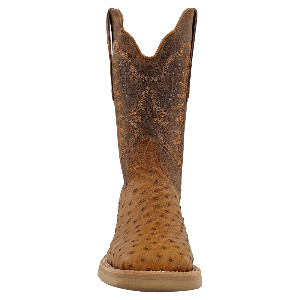 R WATSON BOOTS Boots R Watson Men's Antique Saddle Full Quill Ostrich Exotic Boots RW4540-2