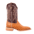 R WATSON BOOTS Boots R. Watson Men's Antique Saddle Full Quill Ostrich Western Boots RW4506-2