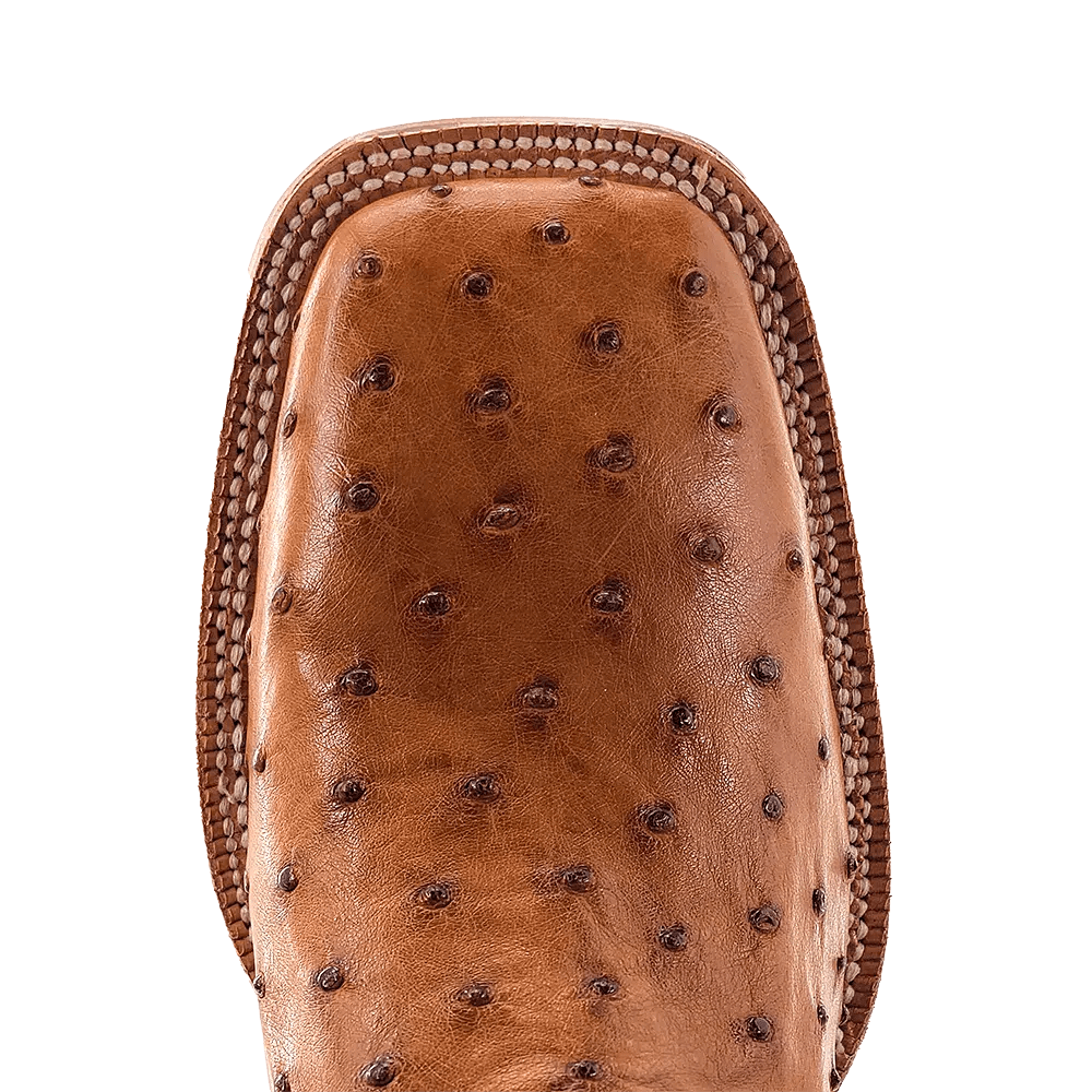 R WATSON BOOTS Boots R. Watson Men's Antique Saddle Full Quill Ostrich Western Boots RW4506-2