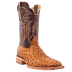 R WATSON BOOTS Boots R. Watson Men's Antique Saddle Full Quill Ostrich Western Boots RW4506-2