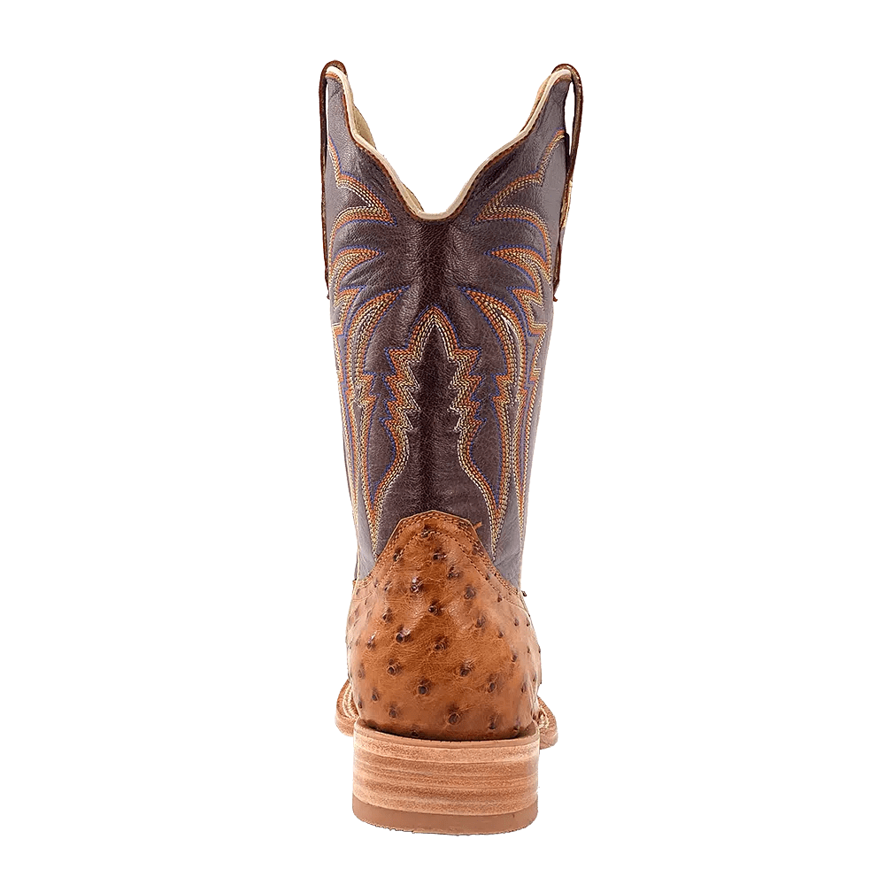 R WATSON BOOTS Boots R. Watson Men's Antique Saddle Full Quill Ostrich Western Boots RW4506-2