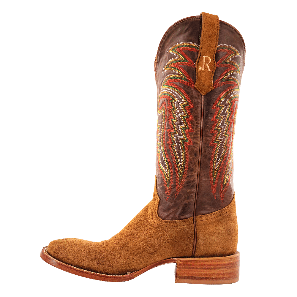 R WATSON BOOTS Boots R. Watson Men's Arizona Tan/Rough Out Western Boots RW8200-2