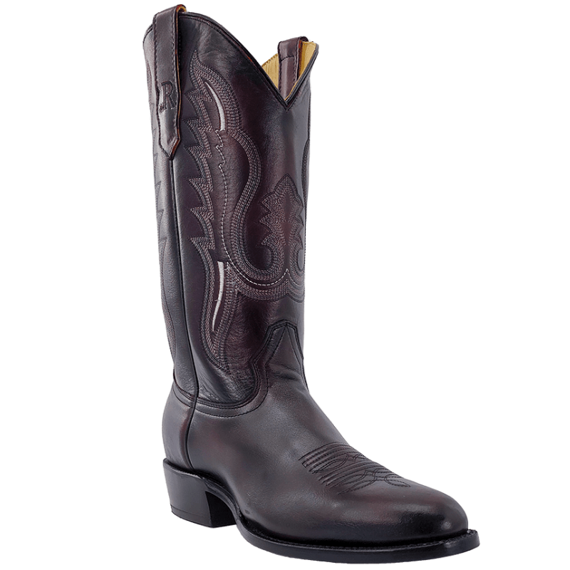 R. Watson Men s Black Cherry Brush Off Western Boots RW7008 3