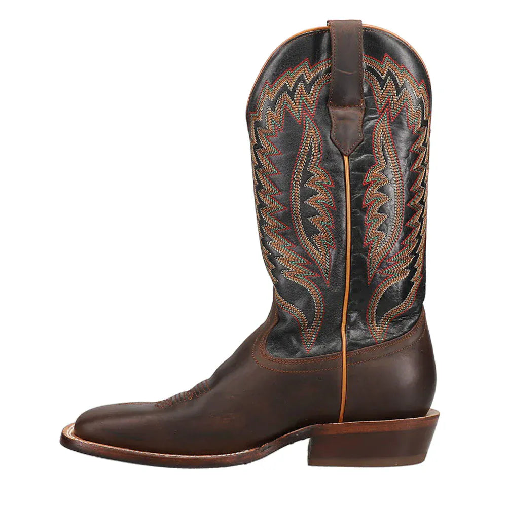 R WATSON BOOTS Boots R Watson Men's Brown Goat Embroidered Cowboy Boots WR0003-2