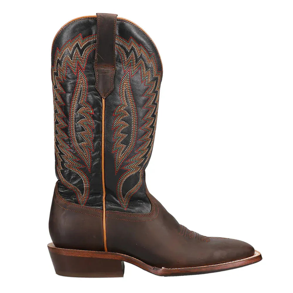 R WATSON BOOTS Boots R Watson Men's Brown Goat Embroidered Cowboy Boots WR0003-2