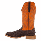 R WATSON BOOTS Boots R Watson Men's Chocolate Matte Pirarucu Exotic Western Boots RW7805-2